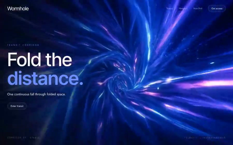 Wormhole — Fold the Distance